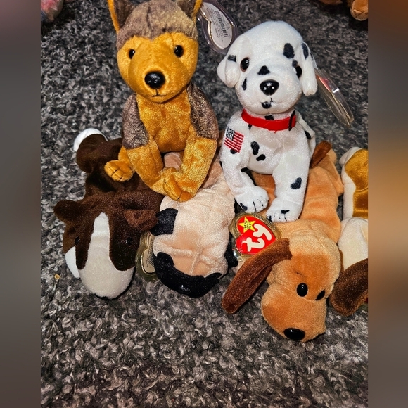 Vintage Ty Beanie Baby Lot - BNWTS Dog Lot of 6 - Picture 2 of 3